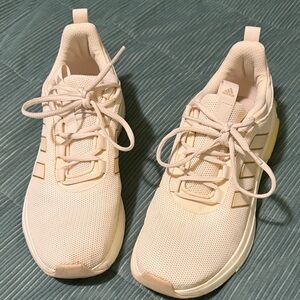 adidas Women’s Cream/Beige Lightweight Athletic Sneakers